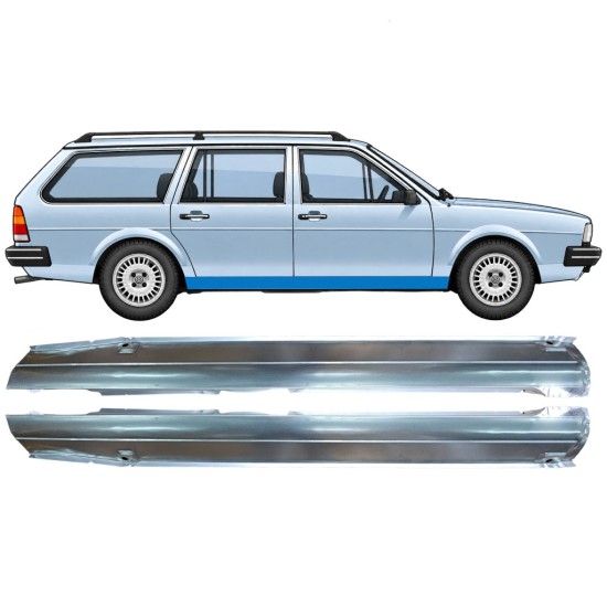 Dørpanel til Volkswagen Passat B2 1980-1988 / Venstre+Højre / COMBI / SEDAN / HATCHBACK / Sæt 9604