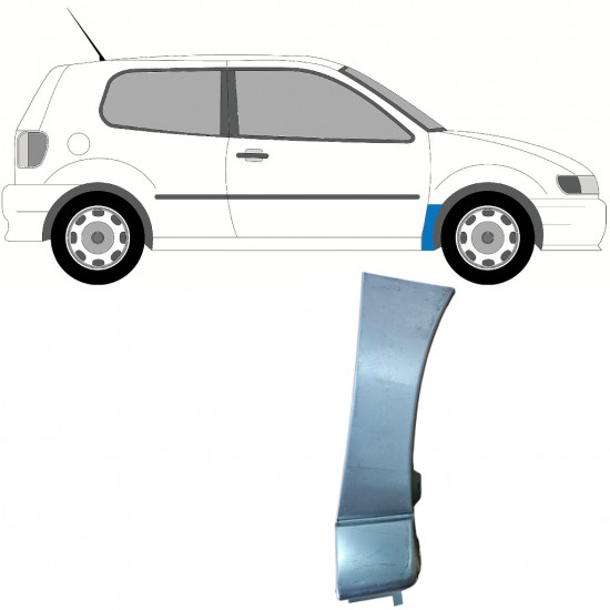 VW POLO 1994-1999 REPARATIONSSÆT TIL FRONTVINGE / HØJRE