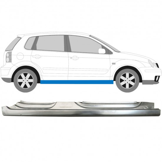 Dørpanel til VW Polo 2001-2009 / Højre 5092