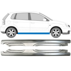 Dørpanel til Volkswagen Polo 2001-2009 / Venstre+Højre / Sæt 10095