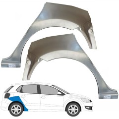 Bagskærm reparationspanel til Volkswagen Polo 2009-2017 / Venstre+Højre / Sæt 9662
