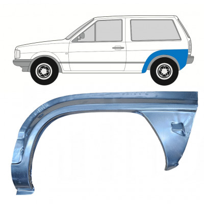 VW POLO 1981-1984 BAGSKÆRM / VENSTRE