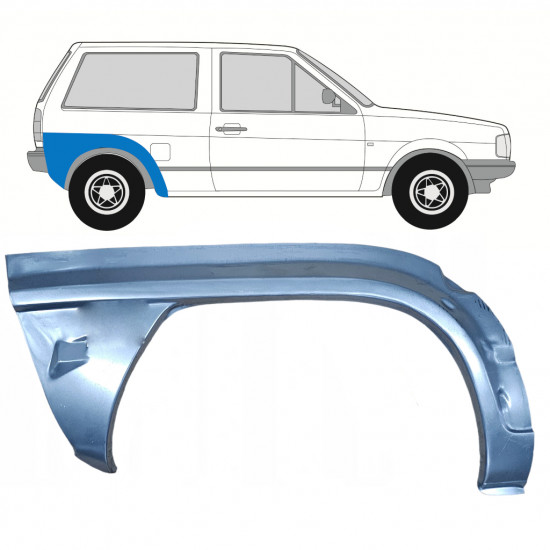 Bagskærm reparationspanel til VW Polo 1981-1984 / Højre 7116