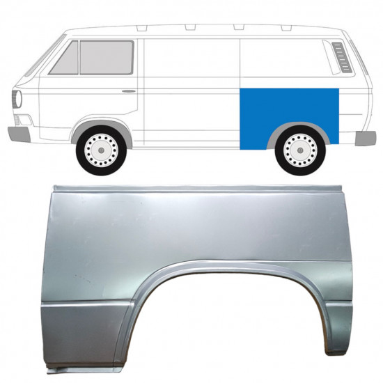 Bagskærm reparationspanel til VW Transporter T3 1979-1992 / Venstre 7137