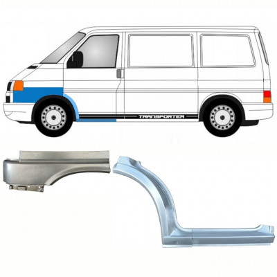 VW T4 1996- REPARATIONSDEL TIL FORSKÆRM + FRONT FENDER + REPARATIONSDEL TIL DØRPANEL / SÆT / VENSTRE