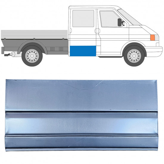 Reparationsplade til bagdør til VW Transporter T4 1990-2003  Dobbeltkabine / Venstre = Højre (symmetrisk) 11760