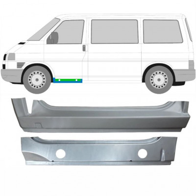 VW T4 1990-2003 FRONT INDRE + YDRE REPARATIONSDEL DØRPANEL / SÆT / VENSTRE