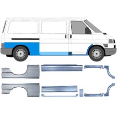 Reparationspanel sæt til Volkswagen Transporter T4 1990-2003 / Venstre+Højre / 14699