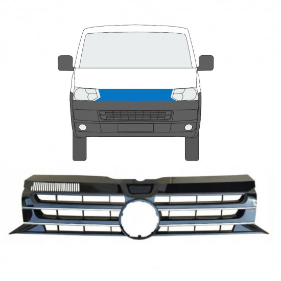 Grill til Volkswagen Transporter T5 2009-2015 8978