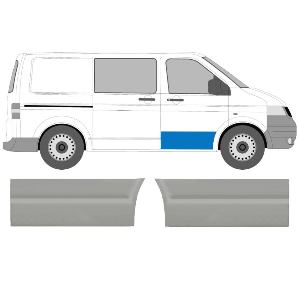 VW T5 2003-2015 FRONTDØRBEKLÆDNING / SÆT