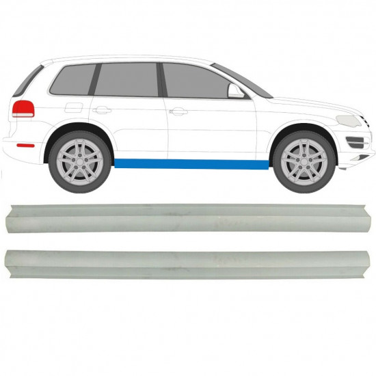 VW TOUAREG 2002-2010 REPARATIONSDEL TIL DØRPANEL / HØJRE + VENSTRE / SÆT