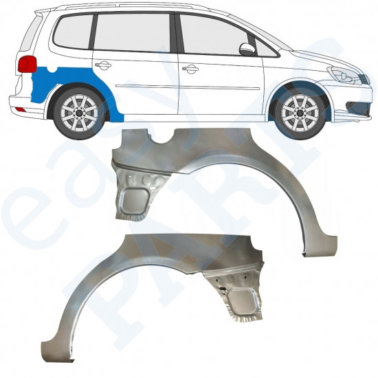 VW TOURAN 2010-2015 BAGSKÆRM / SÆT