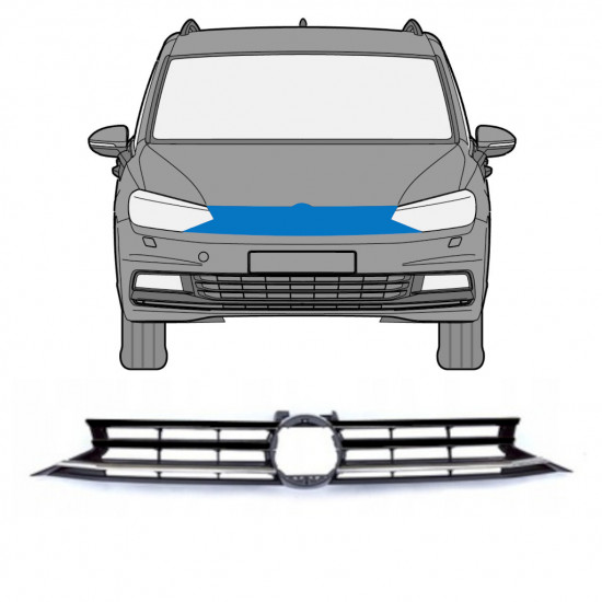 Grill til Volkswagen Touran 2015- 7526