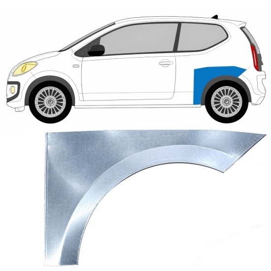 Bagskærm reparationspanel til Volkswagen UP! 2011- / Venstre 17209