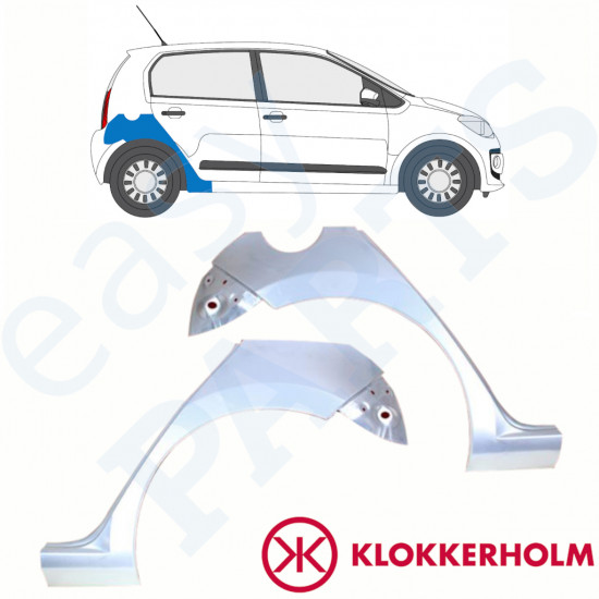 VOLKSWAGEN UP! 2011- 4 DØR BAGSKÆRM / SÆT