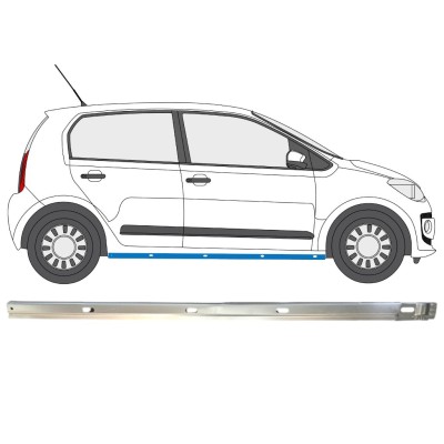 Dørpanel reparationsplade indvendig til Volkswagen UP! 2011- / Højre 14857