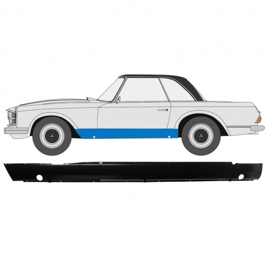 Dørpanel til Mercedes SL-Class 1963-1971 / Venstre 12736