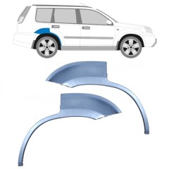 Lille reparationsplade til bagskærm til Nissan X-Trail 2001-2007 / Venstre+Højre / Sæt 10571