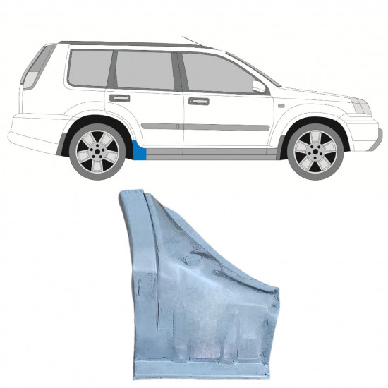 Dørpanel reparationsplade til Nissan X-TRAIL 2001-2007 / Højre 12443