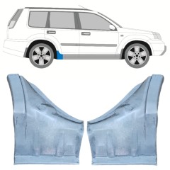 Dørpanel reparationsplade til Nissan X-Trail 2001-2007 / Venstre+Højre / Sæt 12445