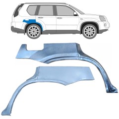 Bagskærm reparationspanel til Nissan X-Trail 2007-2014 / Venstre+Højre / Sæt 9586
