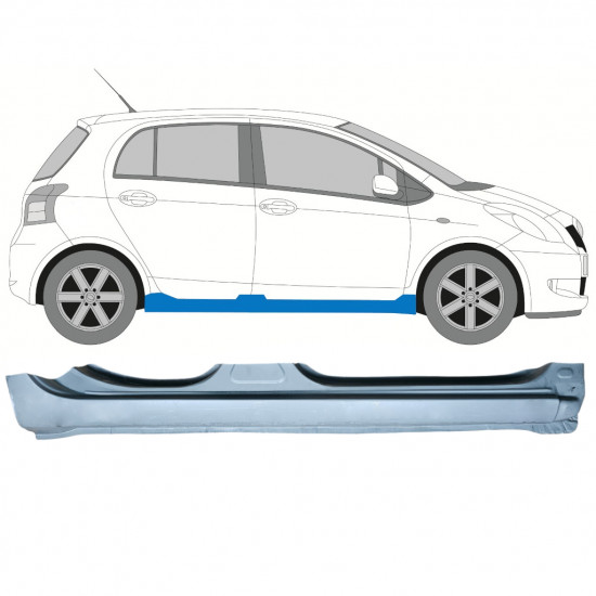 Dørpanel til Toyota Yaris 2006-2011 / Højre 7989