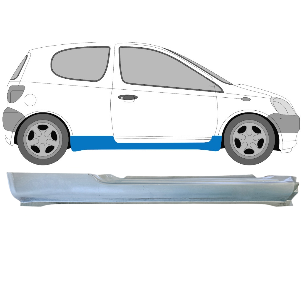 Dørpanel Reparationsplade Til Toyota Yaris 1999-2006 / Højre 5463