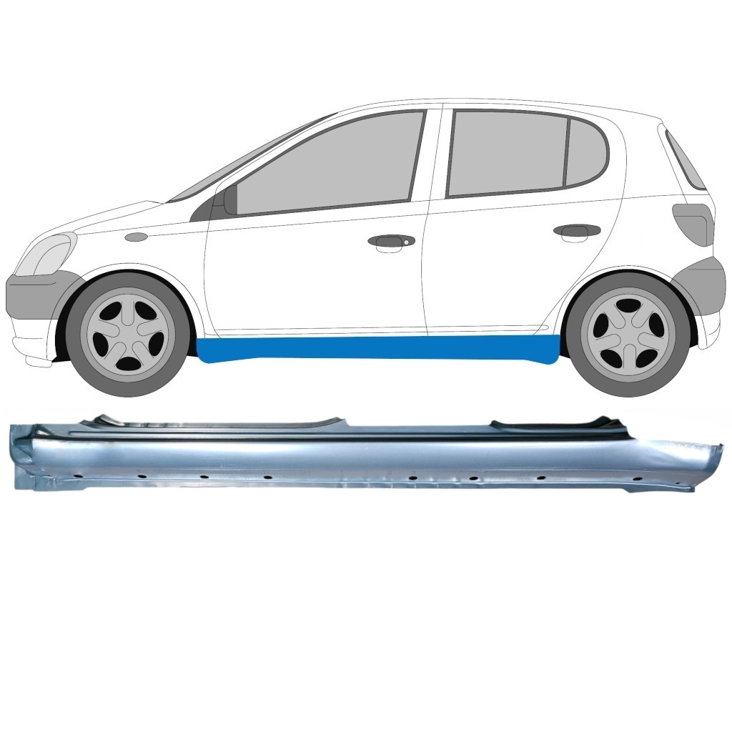 Dørpanel Reparationsplade Til Toyota Yaris 1999-2006 / Venstre 5465