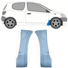 Skærmkant reparationsplade til Toyota Yaris 1999-2005 / Venstre+Højre / Sæt 9736