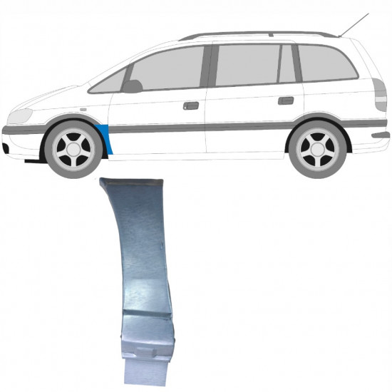 Skærmkant reparationsplade til Opel Zafira 1999-2005 / Venstre 6095