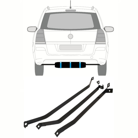Brændstoftankbeslag til Opel Zafira B 2005-2012 16026
