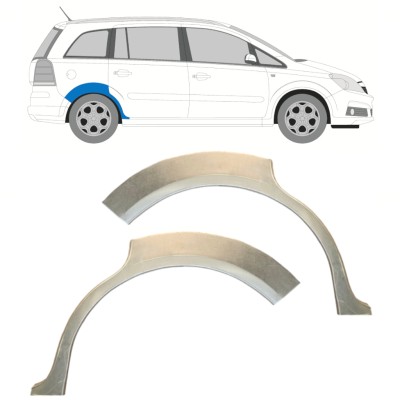 Bagskærm reparationspanel til Opel Zafira B 2005-2012 / Venstre+Højre / Sæt 14758