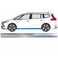 Reparationsplade til nederste del af dørpanel til Opel Zafira C 2012-2019 / Venstre 17040
