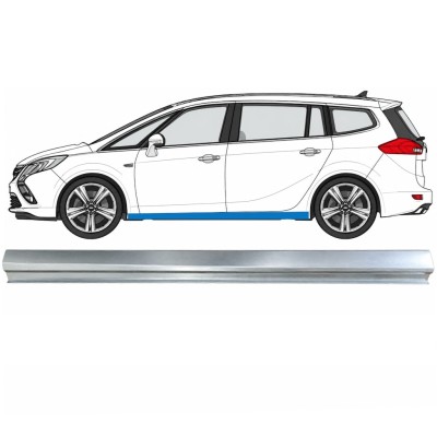 Reparationsplade til nederste del af dørpanel til Opel Zafira C 2012-2019 / Venstre 17040