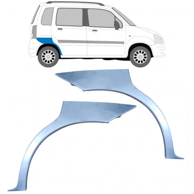 Bagskærm reparationspanel til Opel Agila 2001-2008 / Venstre+Højre / Sæt 10094