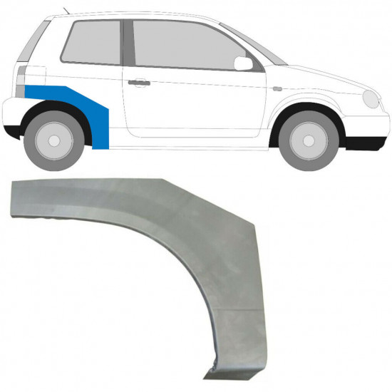 VW LUPO SEAT AROSA 1998-2005 BAGSKÆRM / HØJRE