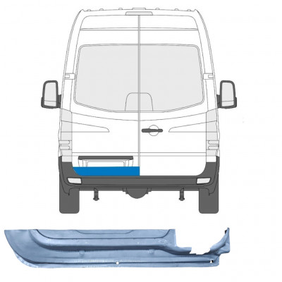 MERCEDES SPRINTER 2006- REPARATIONSDEL TIL BAGDØR / VENSTRE