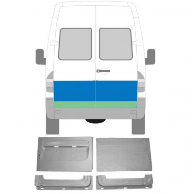 MERCEDES SPRINTER 1995-2006 REPARATIONSDEL TIL BAGDØR SÆT / SÆT 4