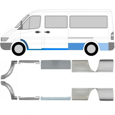 MERCEDES SPRINTER 1995-2006 GENNEMSNITLIG AKSELAFSTAND MONTERINGSDELE / SÆT 10