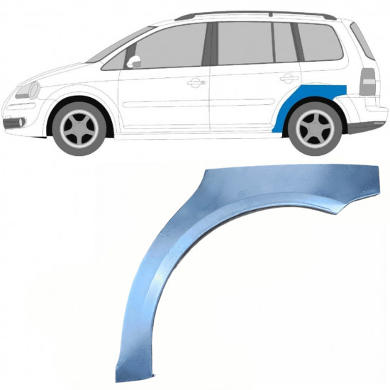 VW TOURAN 2003-2015 BAGSKÆRM / VENSTRE